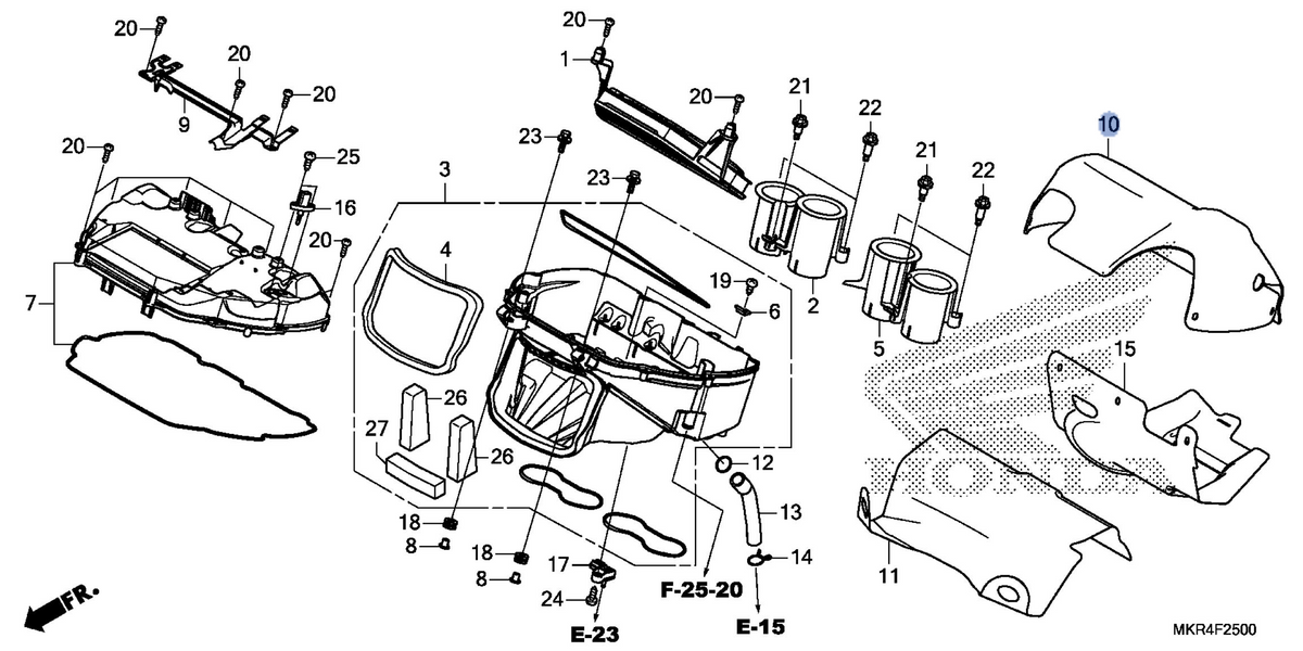 Honda OEM part 17290-MKR-D10