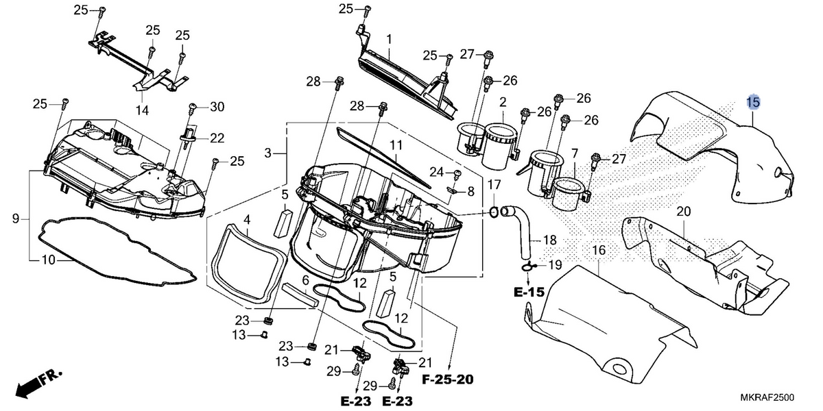 Honda OEM part 17290-MKR-DH0