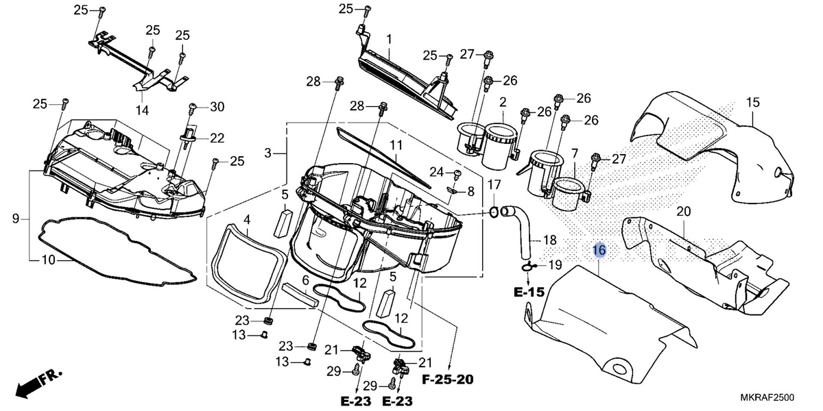 Honda OEM part 17291-MKR-D10