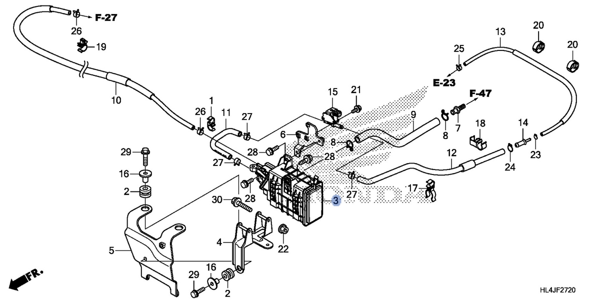 Honda OEM part 17300-HL3-G01