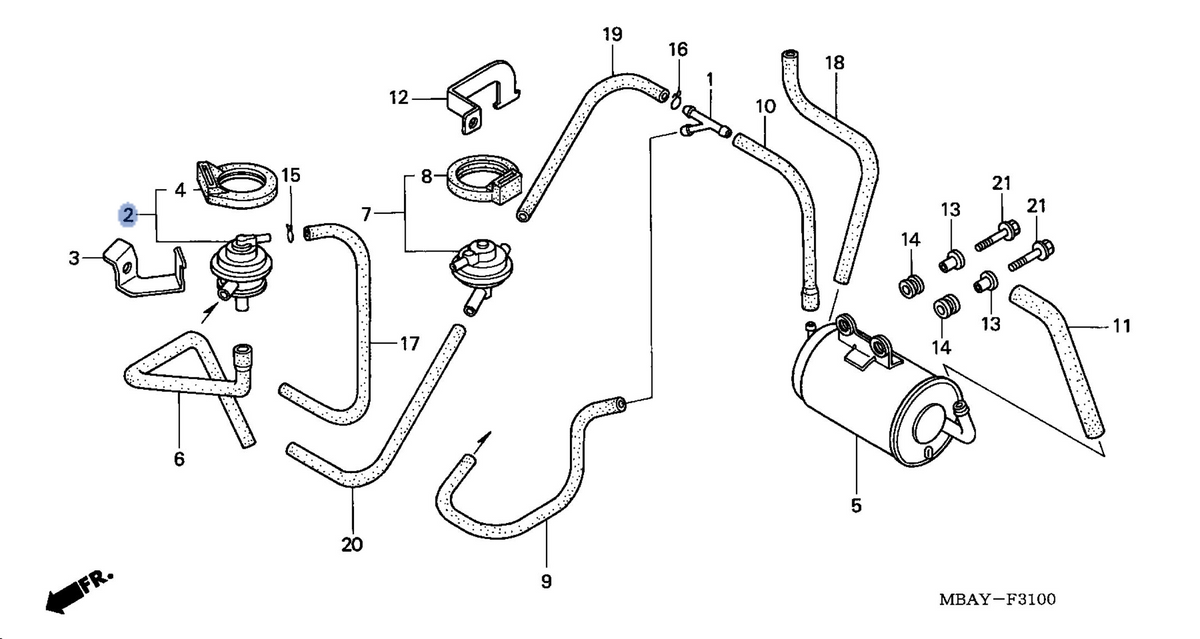 Honda OEM part 17300-MBA-771
