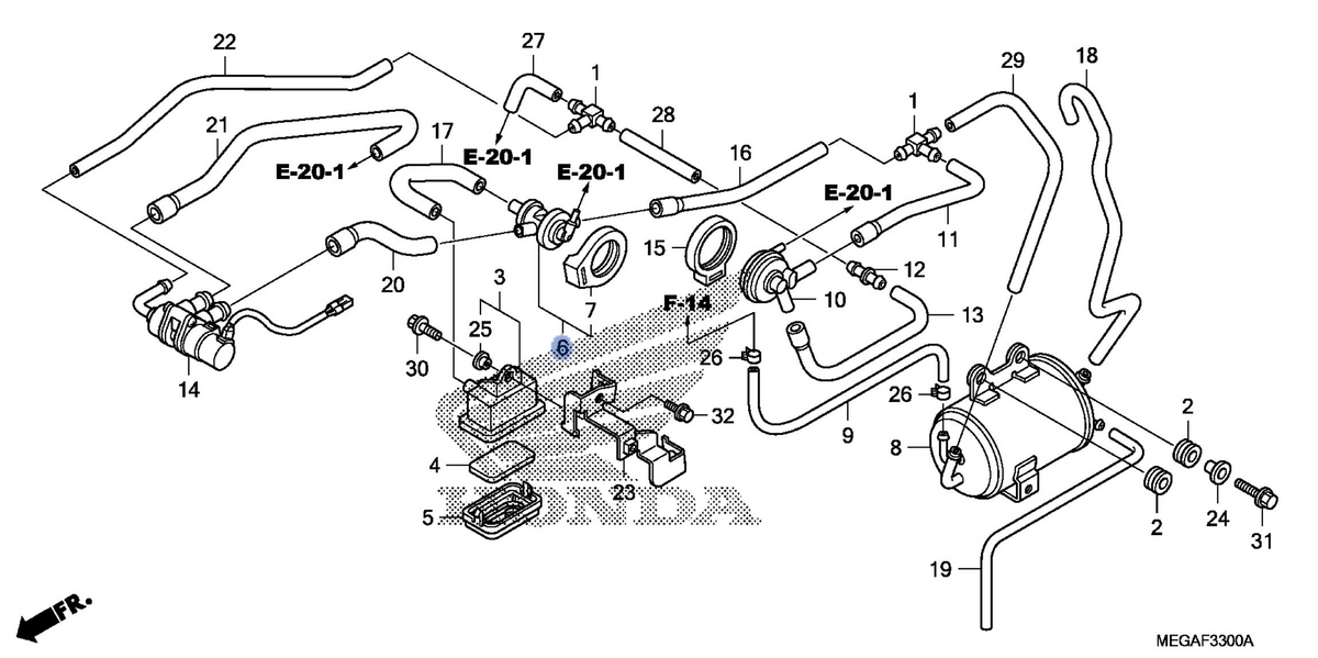 Honda OEM part 17300-MFE-771