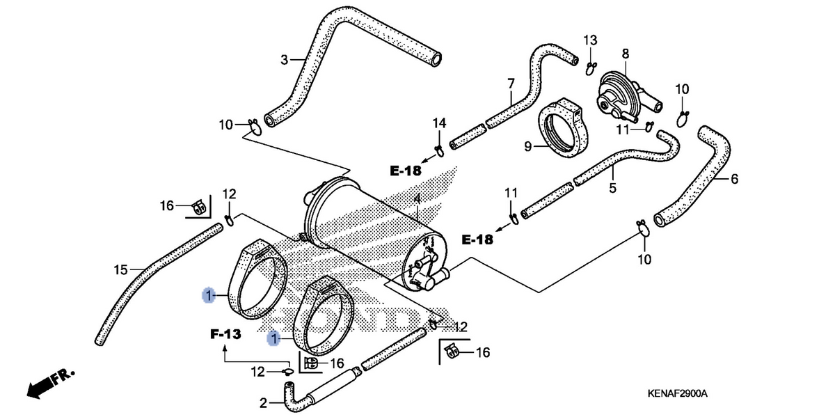 Honda OEM part 17301-KEN-L00