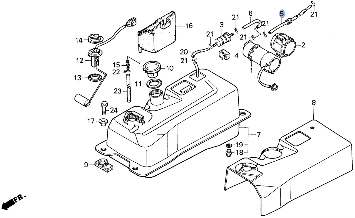 Honda OEM part 17301-KS4-000