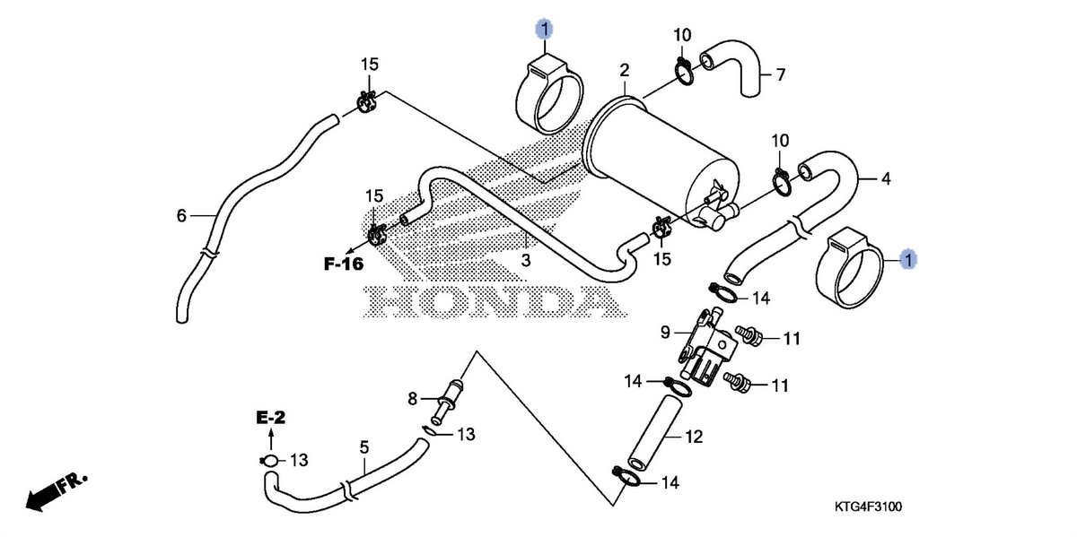 Honda OEM part 17301-KTG-A10