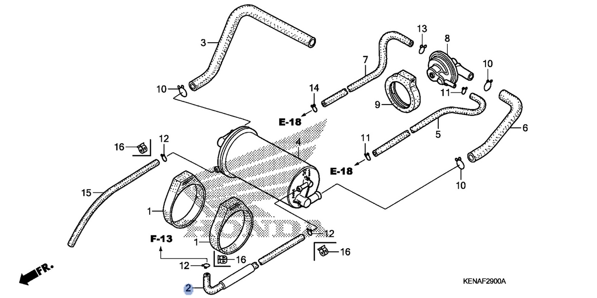 Honda OEM part 17302-KEN-H00
