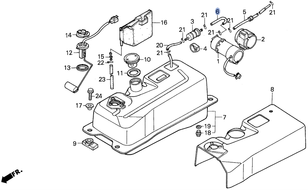 Honda OEM part 17302-KS4-000