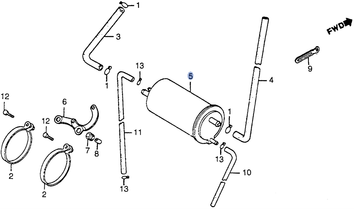 Honda OEM part 17303-MG9-640