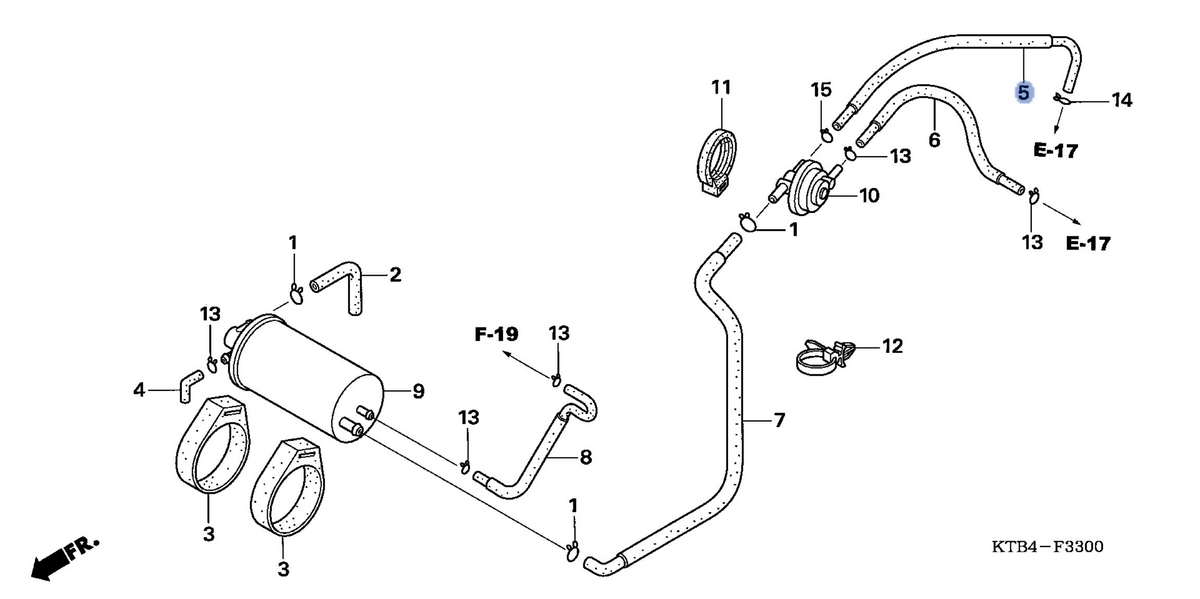 Honda OEM part 17304-KTB-770