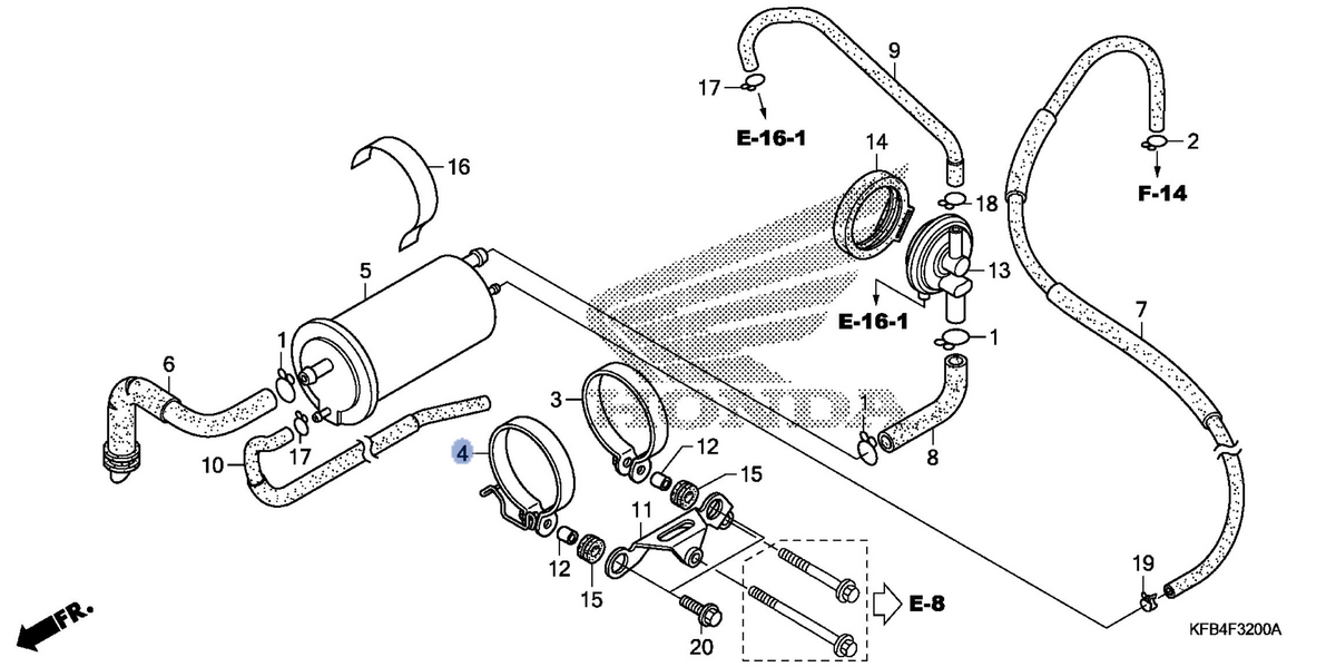 Honda OEM part 17305-KFB-930