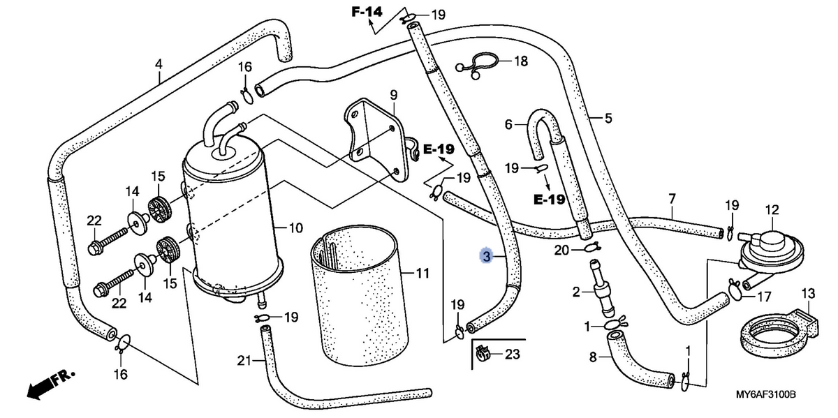 Honda OEM part 17305-MY6-L80
