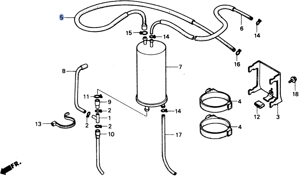 Honda OEM part 17307-GE1-870