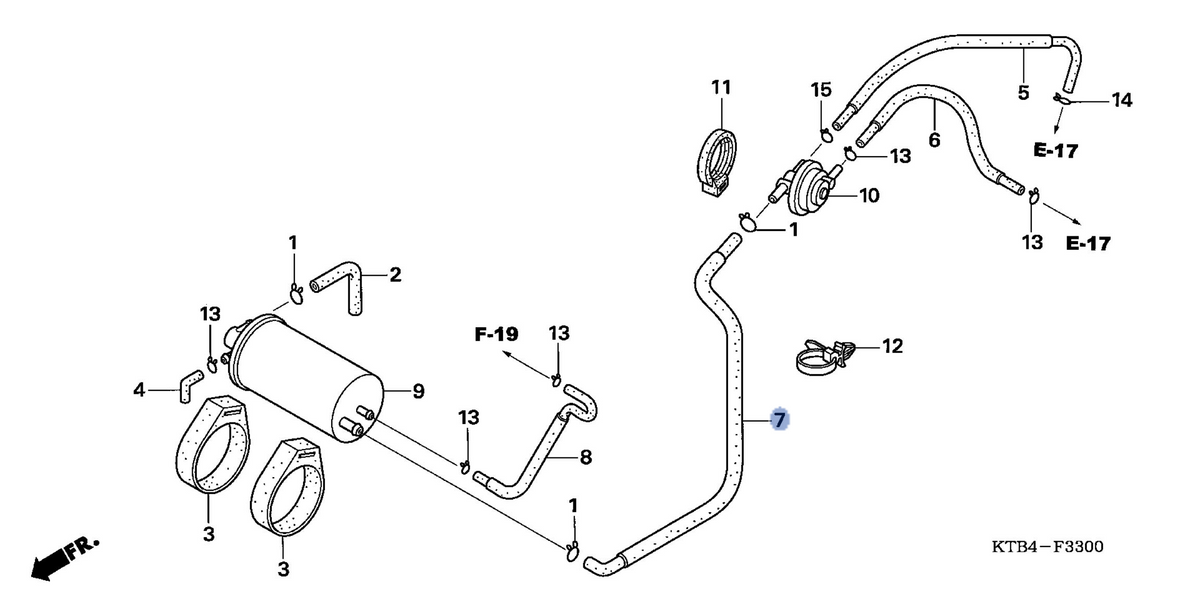 Honda OEM part 17307-KTB-770