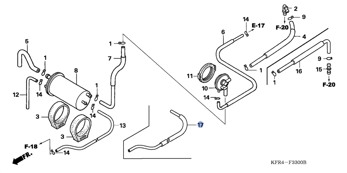 Honda OEM part 17309-KS4-750