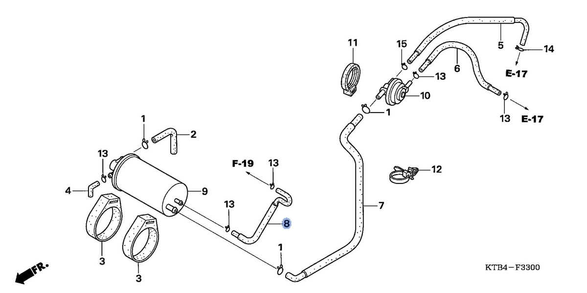 Honda OEM part 17309-KTB-770