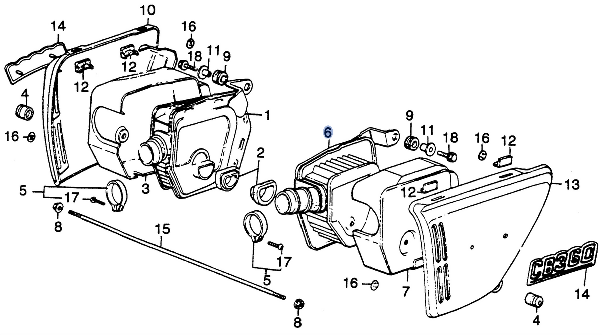 Honda OEM part 17310-369-000