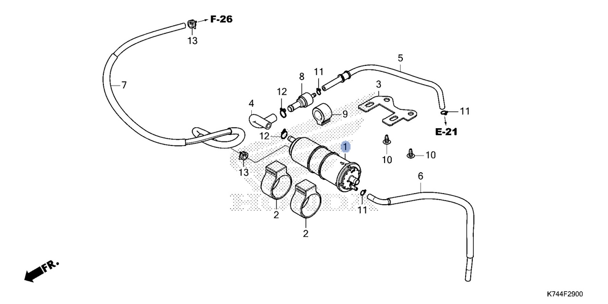 Honda OEM part 17310-GFM-K03