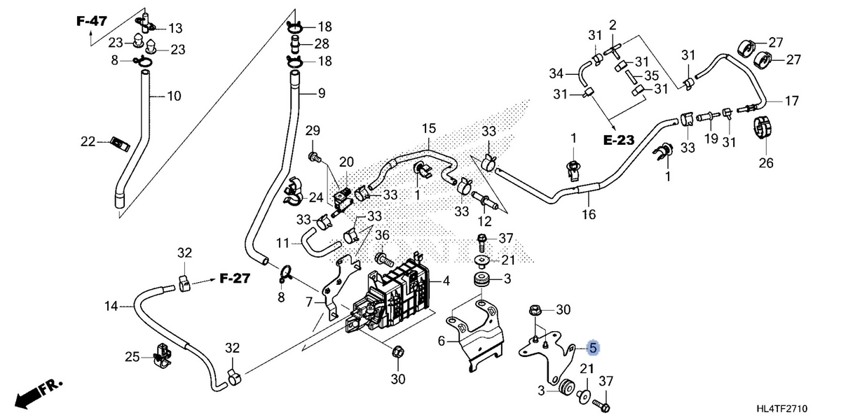 Honda OEM part 17310-HL4-D70