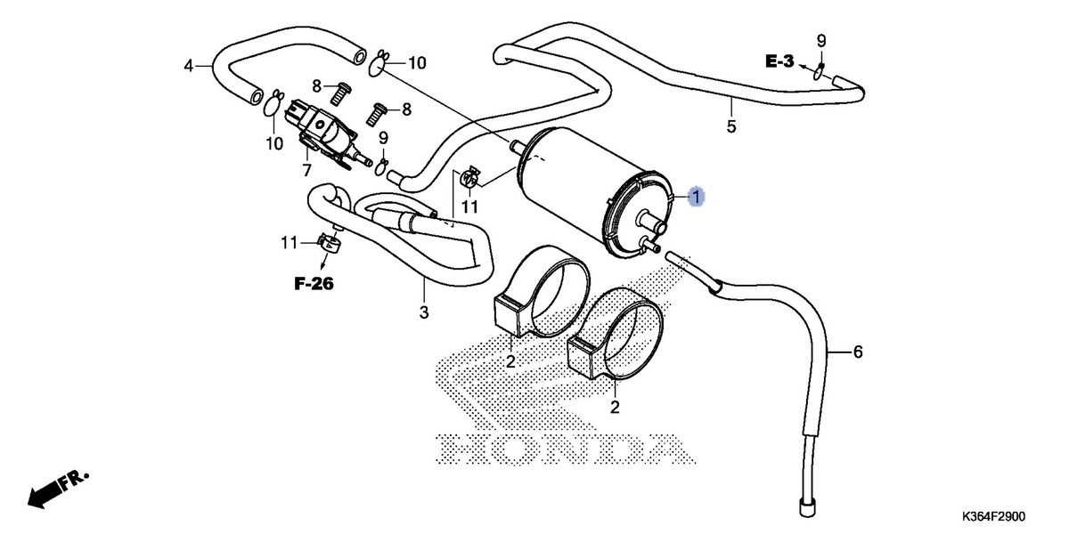 Honda OEM part 17310-K35-V01