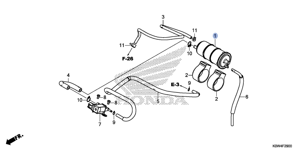 Honda OEM part 17310-K97-T01