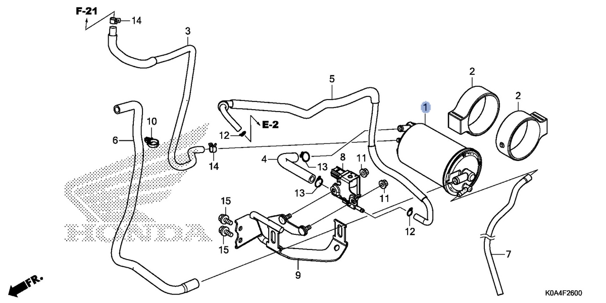 Honda OEM part 17310-K98-E01