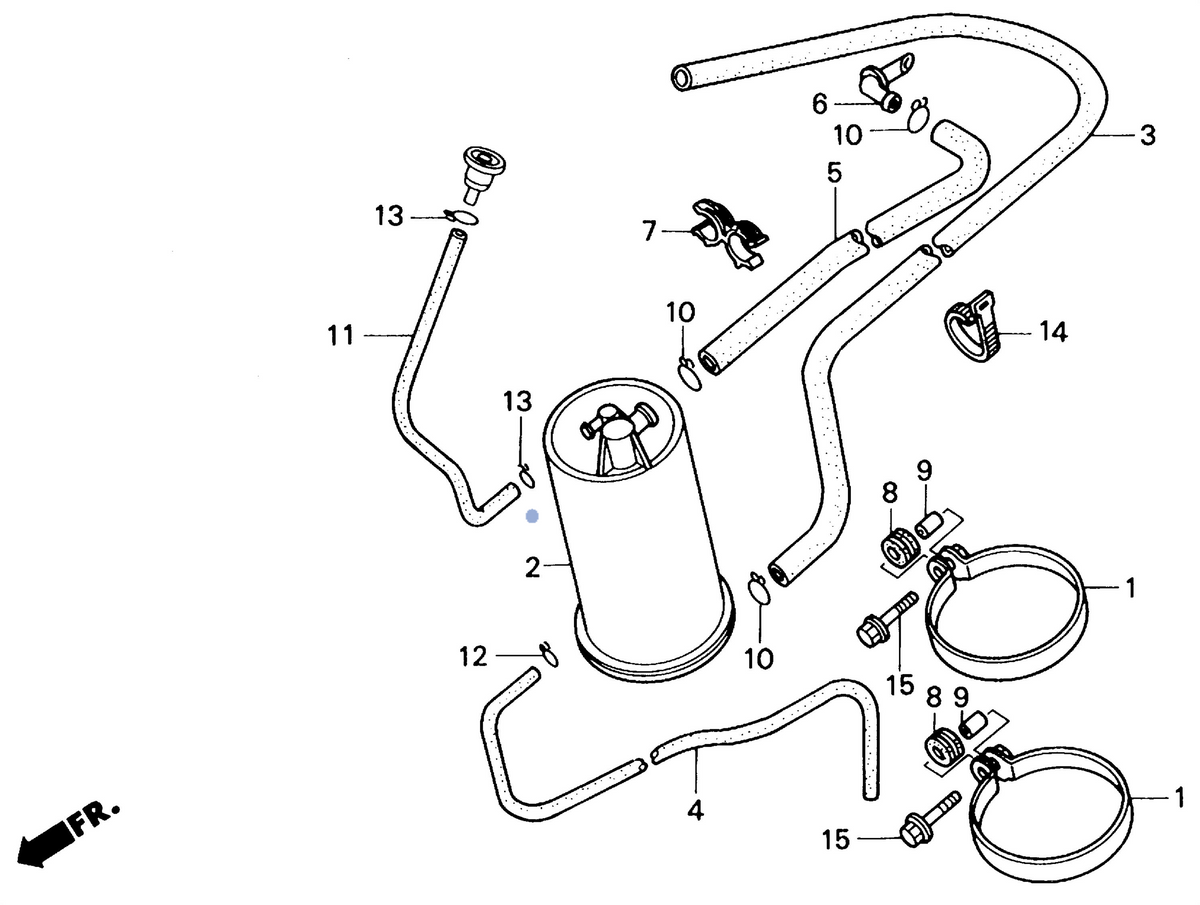Honda OEM part 17310-KR3-790