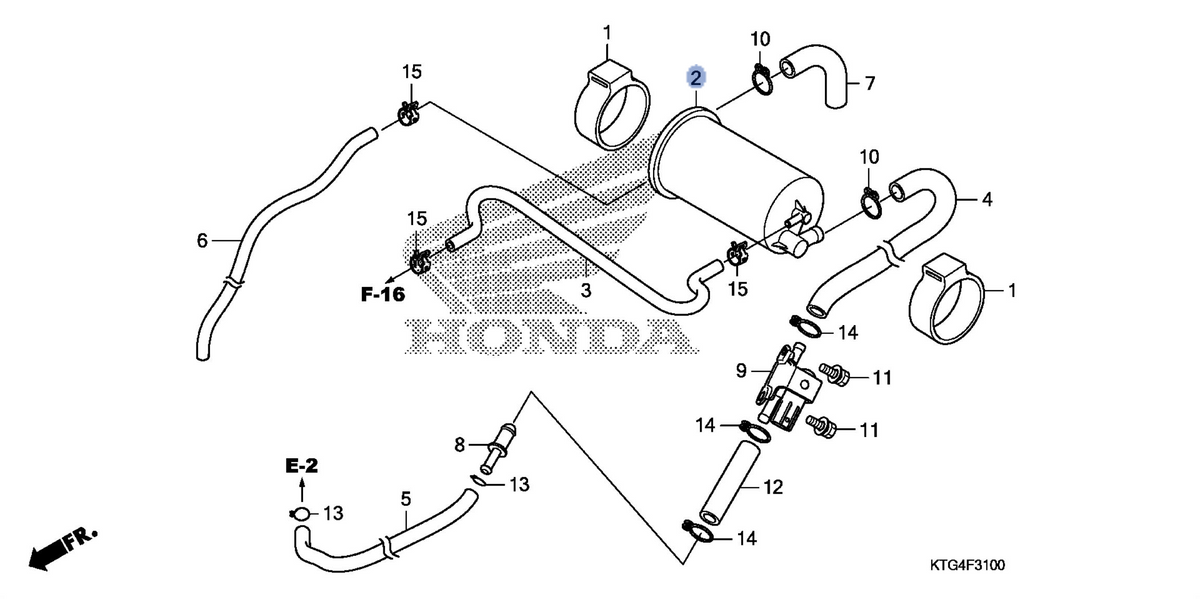 Honda OEM part 17310-KTG-A11