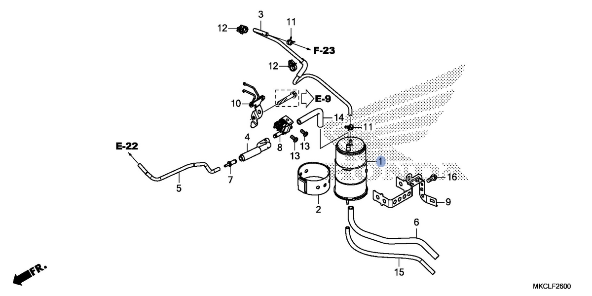 Honda OEM part 17310-MGS-T71
