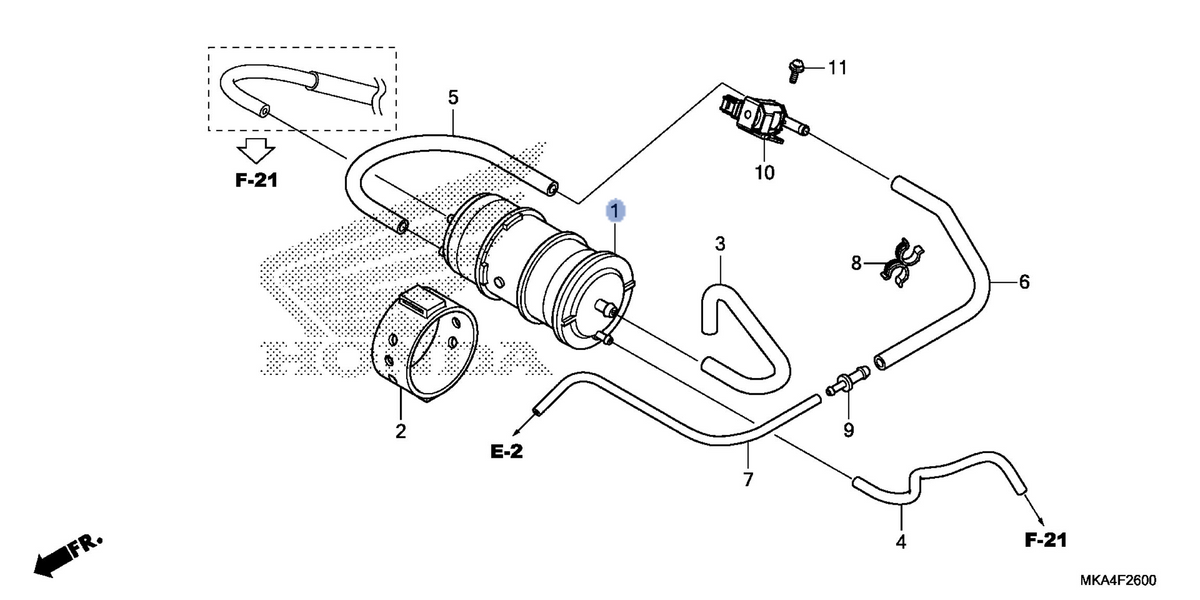 Honda OEM part 17310-MKA-D81
