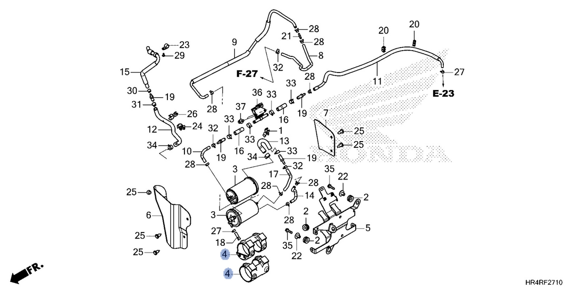 Honda OEM part 17311-HR6-B00