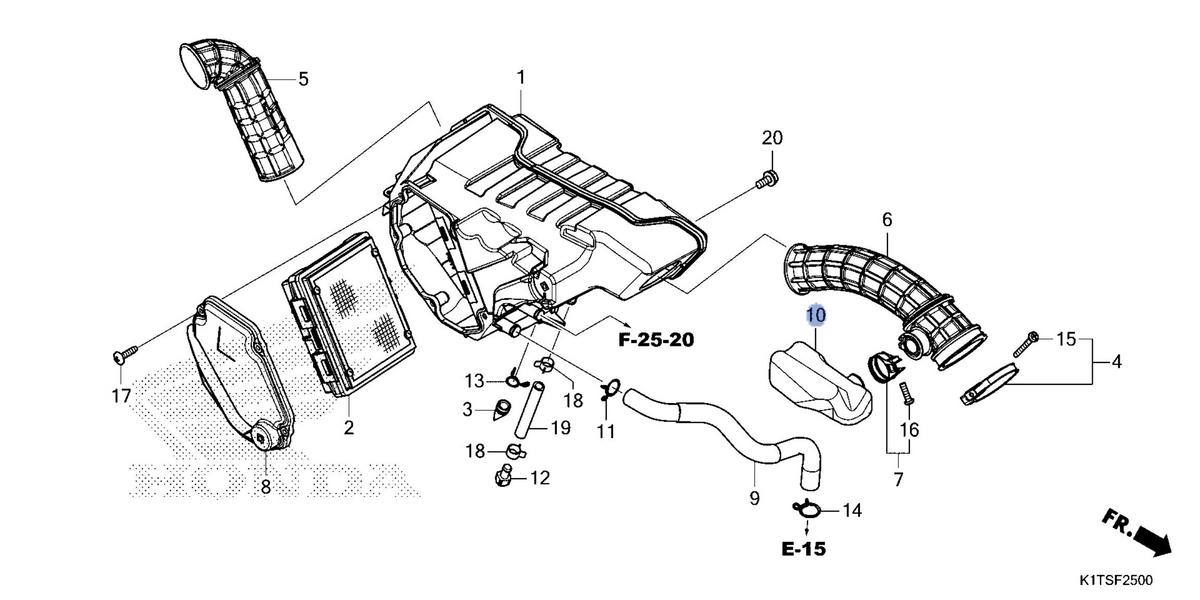 Honda OEM part 17311-K1T-E10
