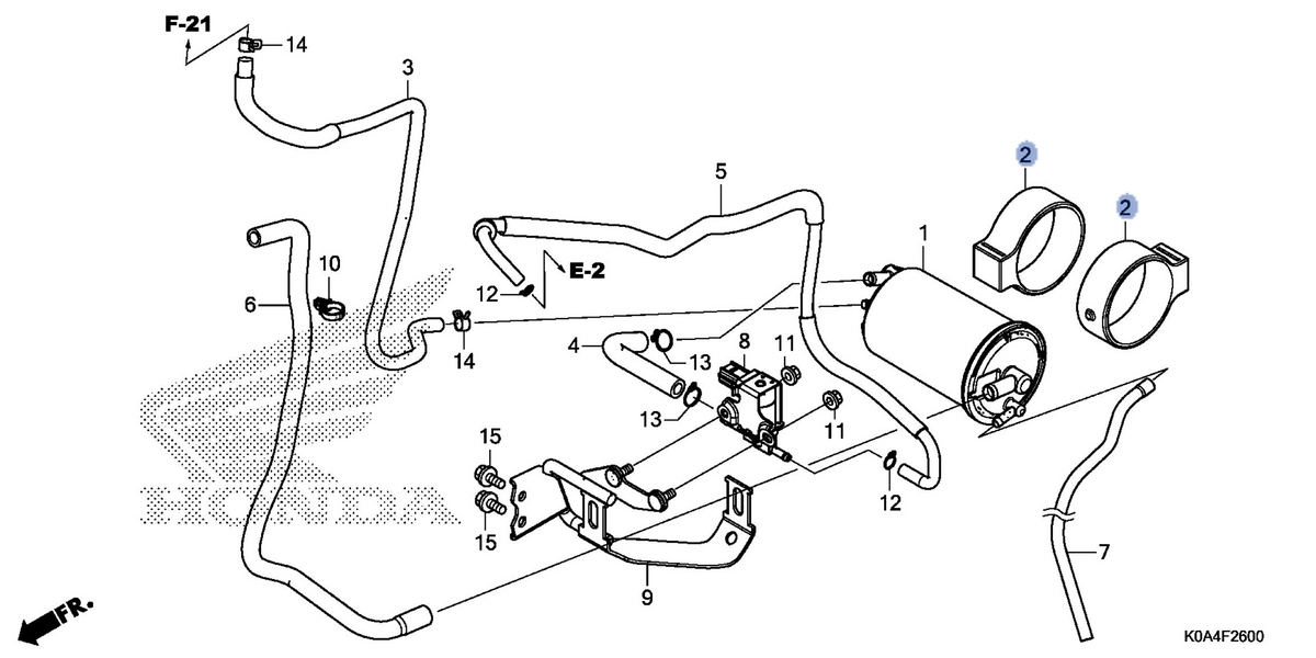 Honda OEM part 17311-K35-V00