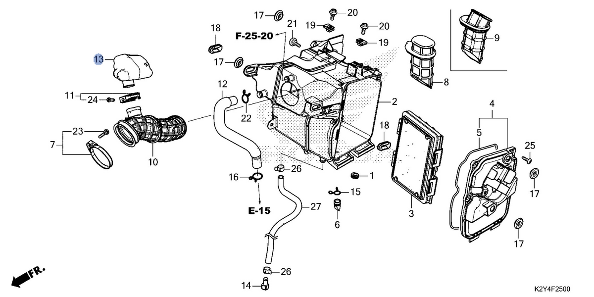 Honda OEM part 17311-K87-A00
