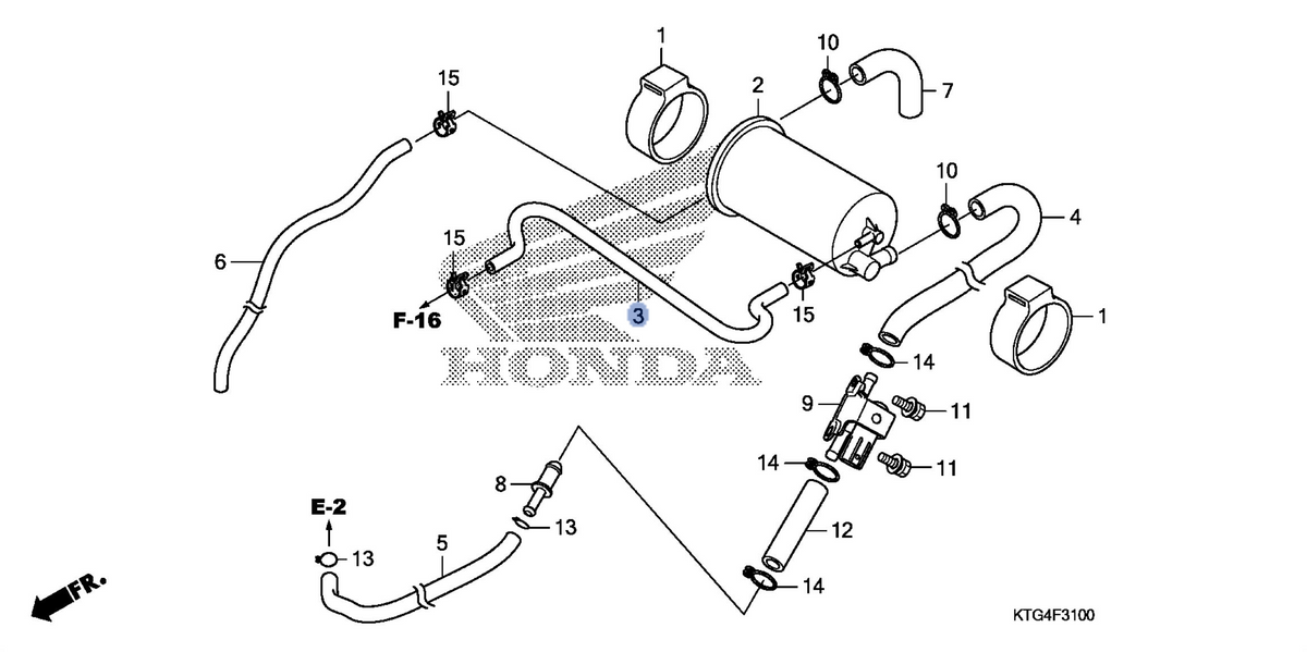 Honda OEM part 17311-KTG-A10