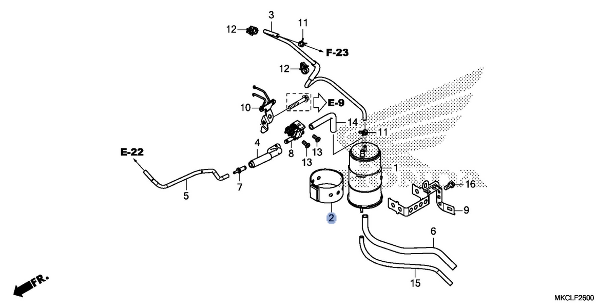 Honda OEM part 17311-MGS-T70