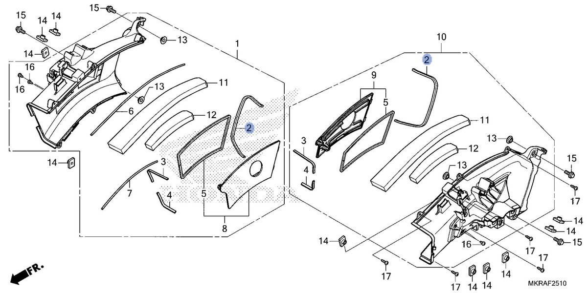 Honda OEM part 17311-MKR-D10