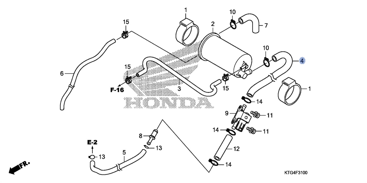 Honda OEM part 17312-KTG-A10