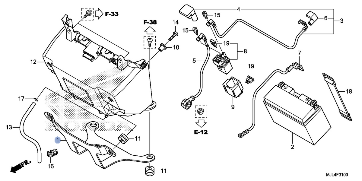 Honda OEM part 17312-MGS-D30