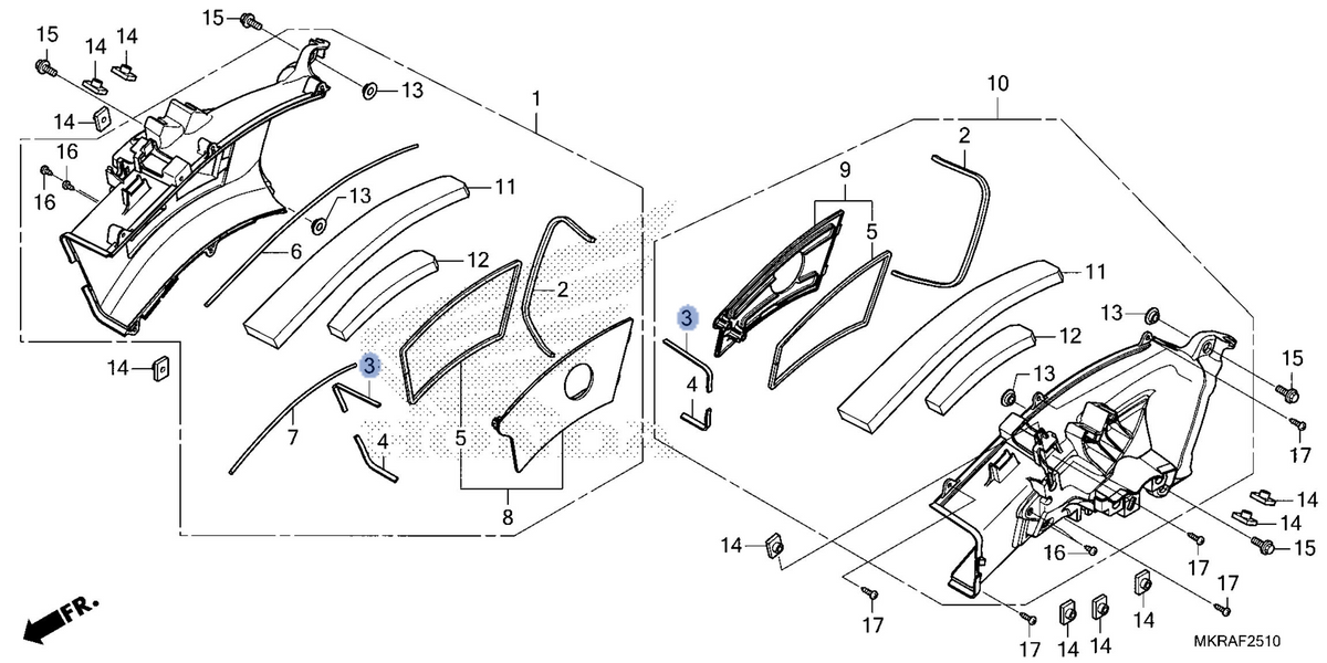 Honda OEM part 17312-MKR-D10