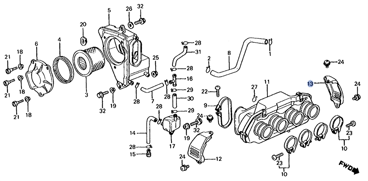 Honda OEM part 17313-460-000