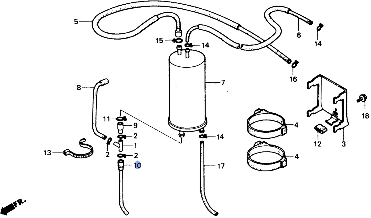 Honda OEM part 17313-GE1-670
