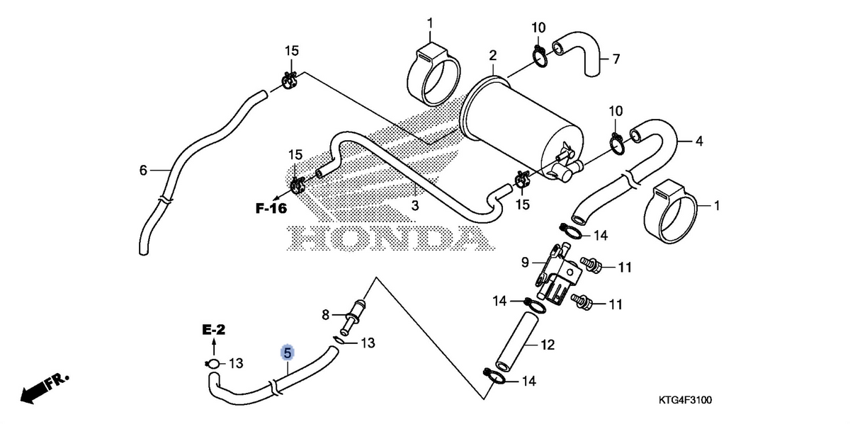 Honda OEM part 17313-KTG-A10