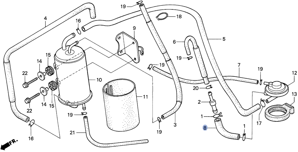 Honda OEM part 17313-MY6-680