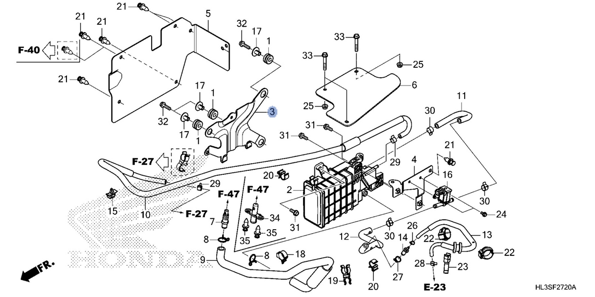 Honda OEM part 17315-HL3-DU0