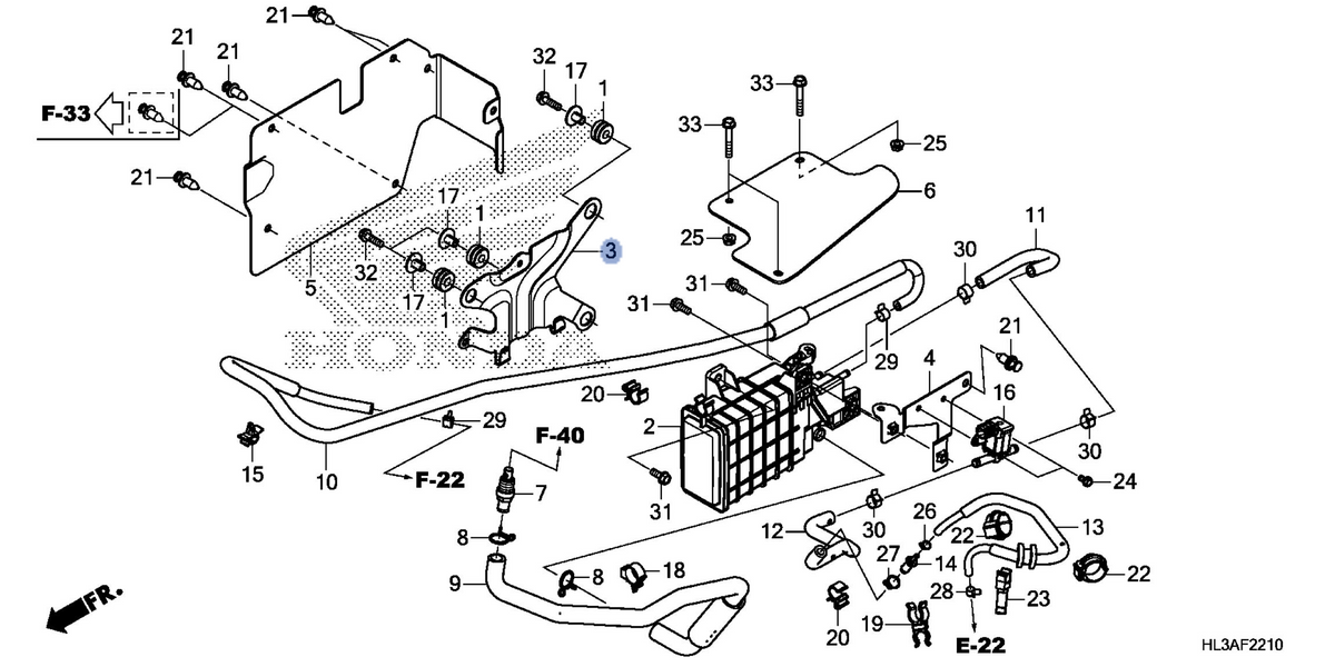 Honda OEM part 17315-HL3-G00