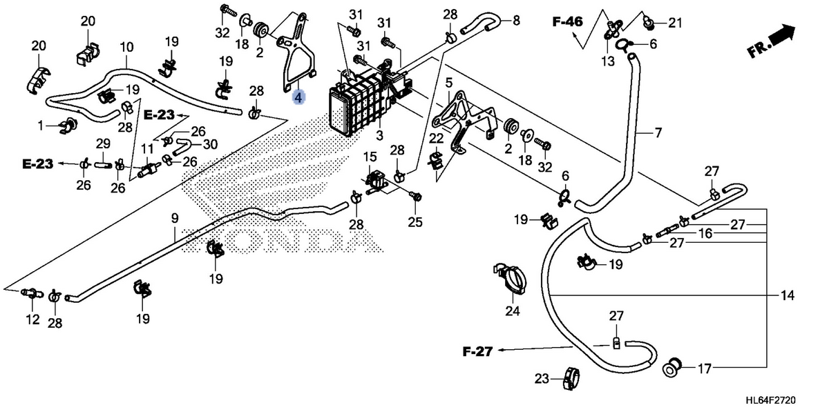 Honda OEM part 17315-HL6-A00