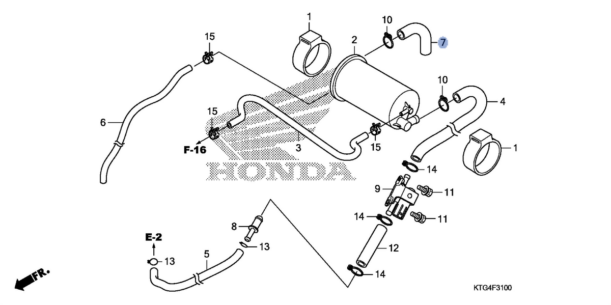 Honda OEM part 17315-KTG-A10