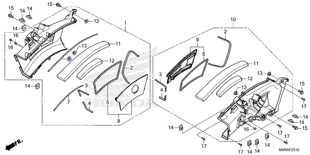 Honda OEM part 17315-MKR-D10