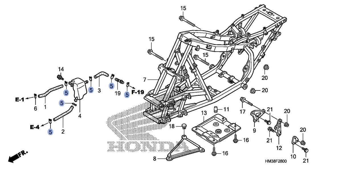 Honda OEM part 17316-HA0-000