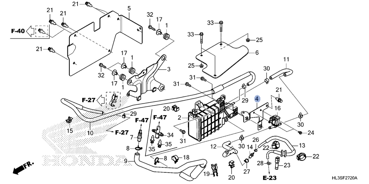 Honda OEM part 17316-HL3-DU0